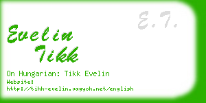 evelin tikk business card